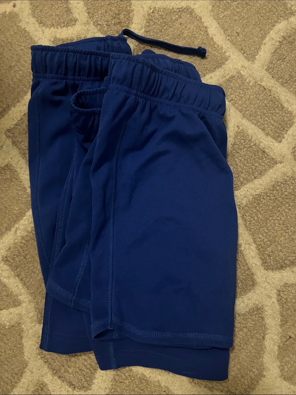 3 pair Lands End Royal Blue gym shorts size 8